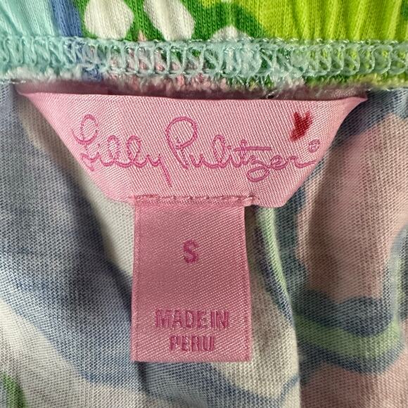 Lilly Pulitzer Windsor Strapless Dress Blue Pink Conch Republic Small Cotton - Picture 4 of 8